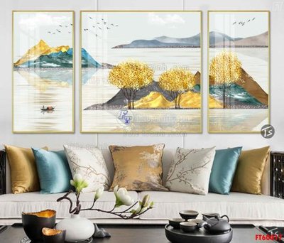 File gốc File tranh hiện đại pha lê gương FT60017 (vector) cho in ấn