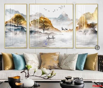 File PSD File tranh hiện đại pha lê gương FT60018 (nguyên gốc) chất lượng cao