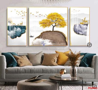 Hình ảnh file gốc File tranh hiện đại pha lê gương FT60053 (chất lượng cao)