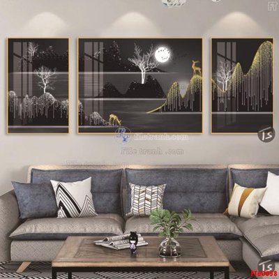 Chi tiết file tranh tráng gương File tranh hiện đại pha lê gương FT60058 (ảnh gốc)