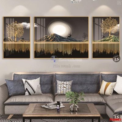 File ảnh gốc File tranh hiện đại pha lê gương FT60062 không vỡ nét