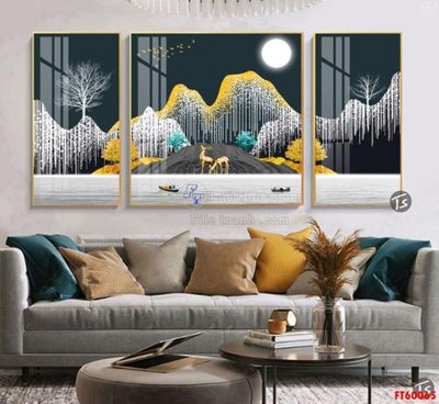 File gốc File tranh hiện đại pha lê gương FT60065 (ảnh rõ nét) để in