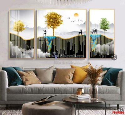 Tải file File tranh hiện đại pha lê gương FT60066 (ảnh gốc) file TIFF