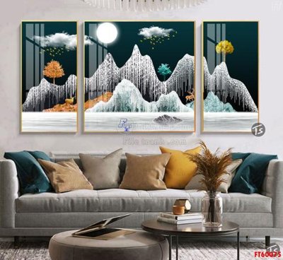 File tranh File tranh hiện đại pha lê gương FT60075 (ảnh gốc) độ nét vượt trội