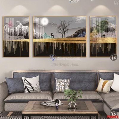 File gốc in ấn File tranh hiện đại pha lê gương FT60076 (sẵn sàng tải về)