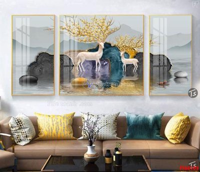 File gốc File tranh hiện đại pha lê gương FT60105 (ảnh chi tiết) để in ấn