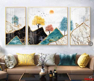 File PSD File tranh hiện đại pha lê gương FT60118 (bản gốc) đã tách nền