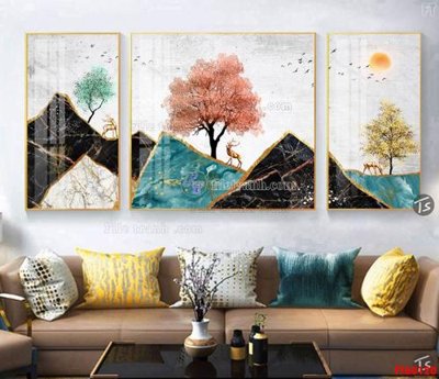 File tranh ảnh gốc File tranh hiện đại pha lê gương FT60120 dùng cho in khổ lớn