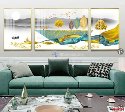File tranh File tranh hiện đại pha lê gương FT60139 (bản gốc) treo phòng ăn