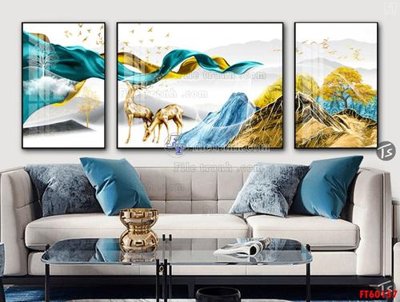 File gốc File tranh hiện đại pha lê gương FT60157 (AI/EPS) cho in ấn