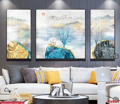 File gốc File tranh hiện đại pha lê gương FT60172 (phong cách) cổ điển