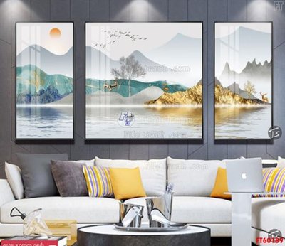 File gốc File tranh hiện đại pha lê gương FT60189 (in 3D) nghệ thuật