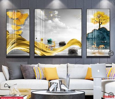 File tranh File tranh hiện đại pha lê gương FT60213 (gốc) chủ đề trẻ em