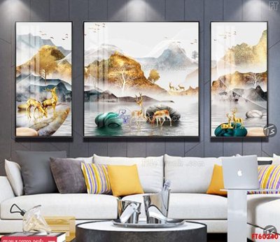 Mua file tranh gốc File tranh hiện đại pha lê gương FT60240 tại Filetranh.com