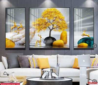 Download file gốc File tranh hiện đại pha lê gương FT60246 (in mica) 3D