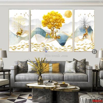 Download file tranh File tranh hiện đại pha lê gương FT60255 (file gốc PSD)