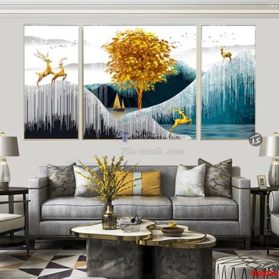 Chi tiết file ảnh File tranh hiện đại pha lê gương FT60256 sắc nét