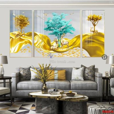 File gốc File tranh hiện đại pha lê gương FT60270 (vector) cho in ấn