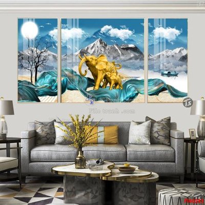 File gốc File tranh hiện đại pha lê gương FT60282 (ảnh chi tiết) để in ấn