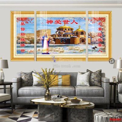 File tranh File tranh hiện đại pha lê gương FT60302 (ảnh gốc) in trần xuyên sáng