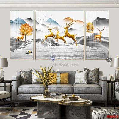 File gốc File tranh hiện đại pha lê gương FT60312 (in tráng gương) nghệ thuật