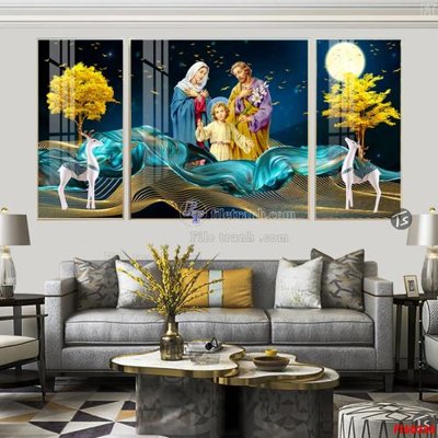 File tranh in mica File tranh hiện đại pha lê gương FT60338 (độ phân giải cao)