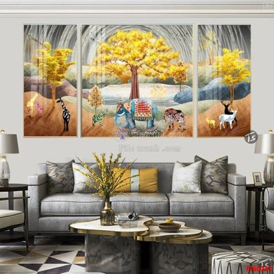 Tệp tin gốc File tranh hiện đại pha lê gương FT60351 (dùng cho in) File tranh hiện đại pha lê gương FT60351