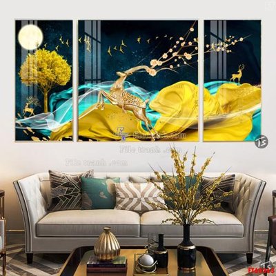 Download file gốc File tranh hiện đại pha lê gương FT60363 (in lụa) nghệ thuật