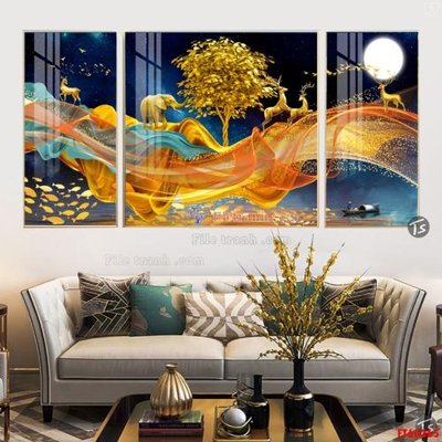 File in mica File tranh hiện đại pha lê gương FT60365 (bản gốc) siêu trong