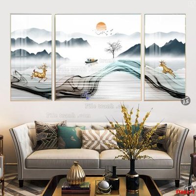 File tranh File tranh hiện đại pha lê gương FT60377 (gốc) chủ đề trừu tượng