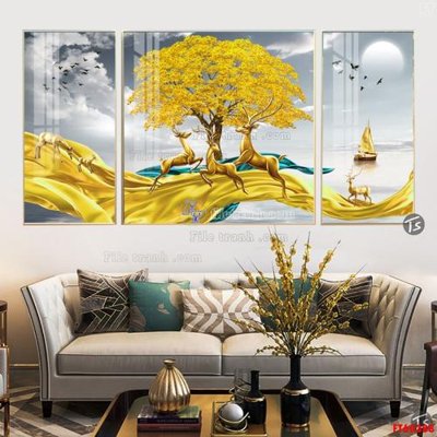 File PSD File tranh hiện đại pha lê gương FT60388 (bản gốc) dễ dàng edit