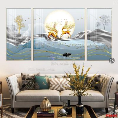 Tải file File tranh hiện đại pha lê gương FT60401 (gốc) làm tranh trang trí