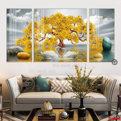 File ảnh File tranh hiện đại pha lê gương FT60408 (gốc) in backdrop sự kiện