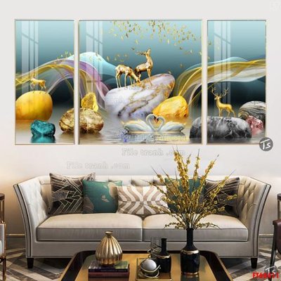 Tải file gốc File tranh hiện đại pha lê gương FT60411 (để in lụa)