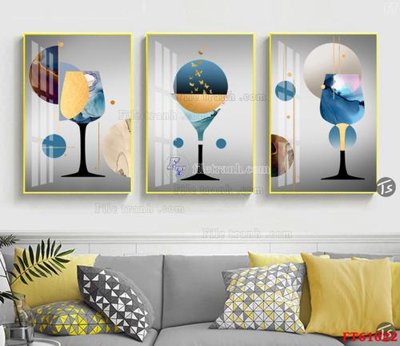 File gốc Tranh treo pha lê gương FT 61022 (in tráng gương) nghệ thuật