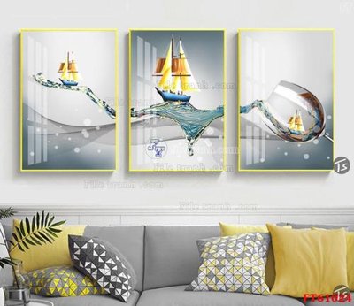 File gốc Tranh treo pha lê gương FT 61024 (PNG) chất lượng cao