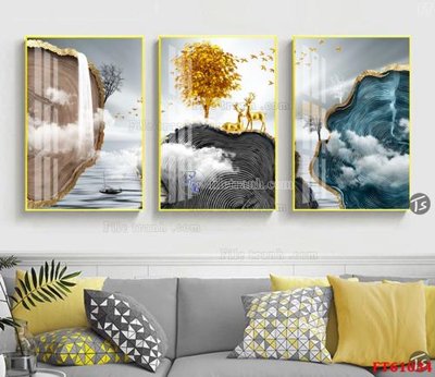 File gốc Tranh treo pha lê gương FT 61034 (in mica) cắt laser