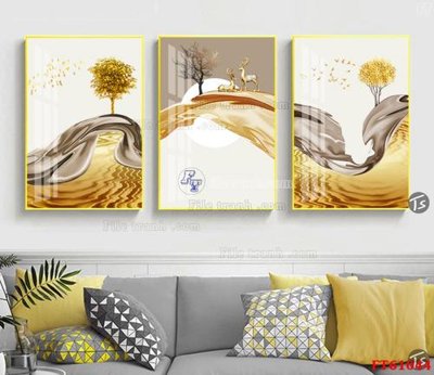 File tranh Tranh treo pha lê gương FT 61044 (file gốc) chuẩn màu in