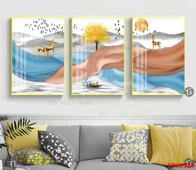 File tranh quảng cáo Tranh treo pha lê gương FT 61060 (download file gốc)