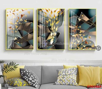 File gốc in tráng gương Tranh treo pha lê gương FT 61069 chi tiết