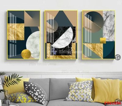 File gốc Tranh treo pha lê gương FT 61096 (in lụa) tranh mã đáo