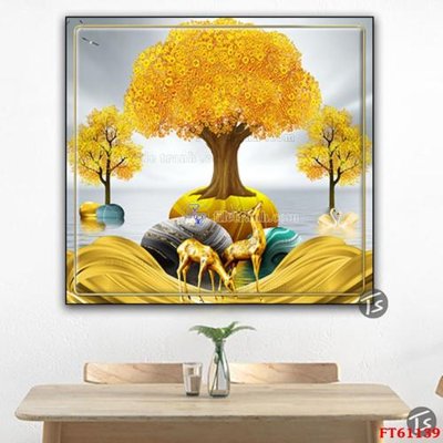 Ảnh gốc Tranh treo pha lê gương FT 61139 (siêu chi tiết) để in ấn