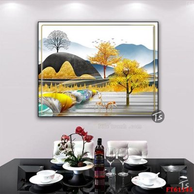Chi tiết file ảnh Tranh treo pha lê gương FT 61145 sắc nét