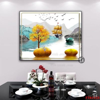 File tranh gốc Tranh treo pha lê gương FT 61153 (bản đẹp) độc quyền