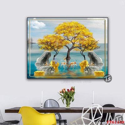 Tải file Tranh treo pha lê gương FT 61159 (ảnh gốc) in gạch 3D