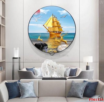 File gốc Tranh treo pha lê gương FT 61175 (vector) cho in ấn