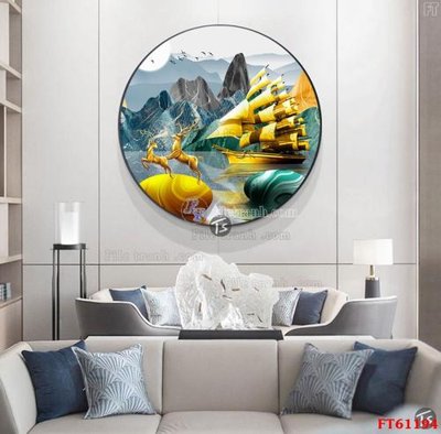 File gốc Tranh treo pha lê gương FT 61194 (phong cách) châu Âu