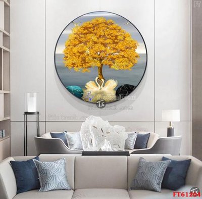 File in mica Tranh treo pha lê gương FT 61204 (ảnh gốc) đẹp