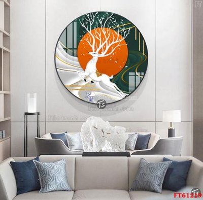 Ảnh gốc Tranh treo pha lê gương FT 61219 (siêu chi tiết) để in ấn