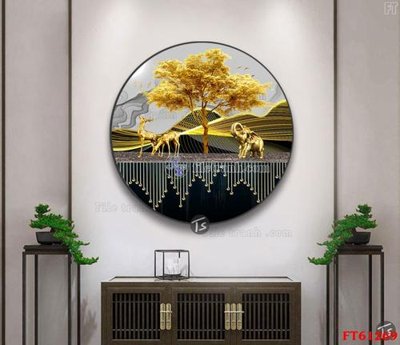 Tải file Tranh treo pha lê gương FT 61269 (gốc) chủ đề tâm linh